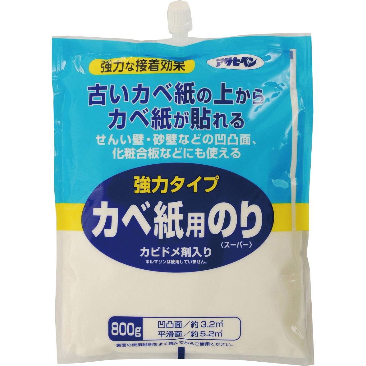 774 強力タイプカベ紙用のり 1袋(800g) アサヒペン 【通販