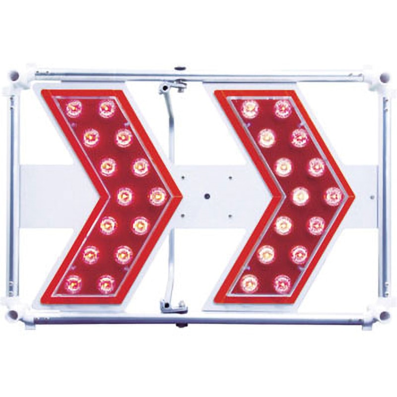 3093102 軽量型矢印板 LIGHT H400×W600mm 赤LED 1台 仙台銘板 【通販