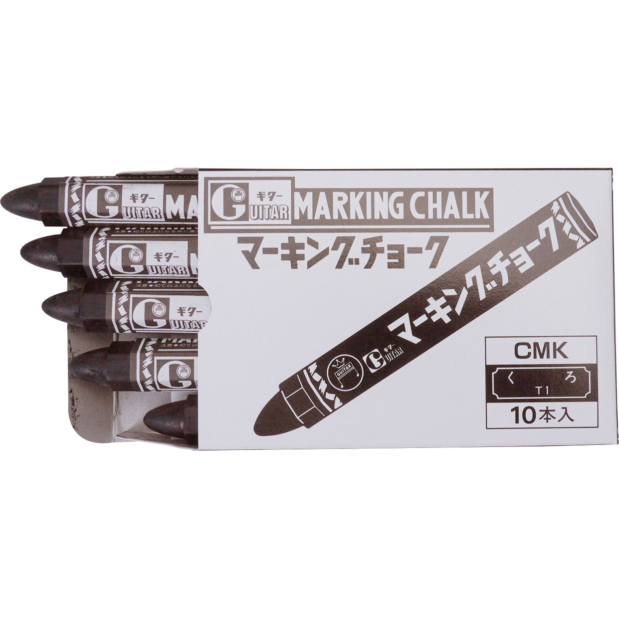 寺西化学 マーキングチョーク CMK-T1 黒 10本入り - 計測、検査