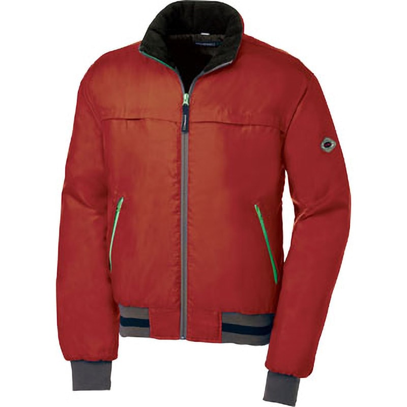 3000 DAIRIKI 防寒ブルゾン 03000 大川被服 混率(%):ポリエステル100(表裏共通) レッド色 M着丈64cm