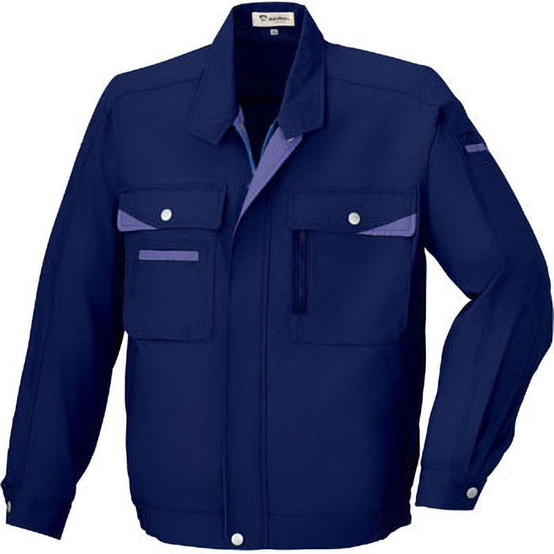 7002 DAIRIKI 長袖ブルゾン 07002 大川被服 混率(%):ポリエステル80