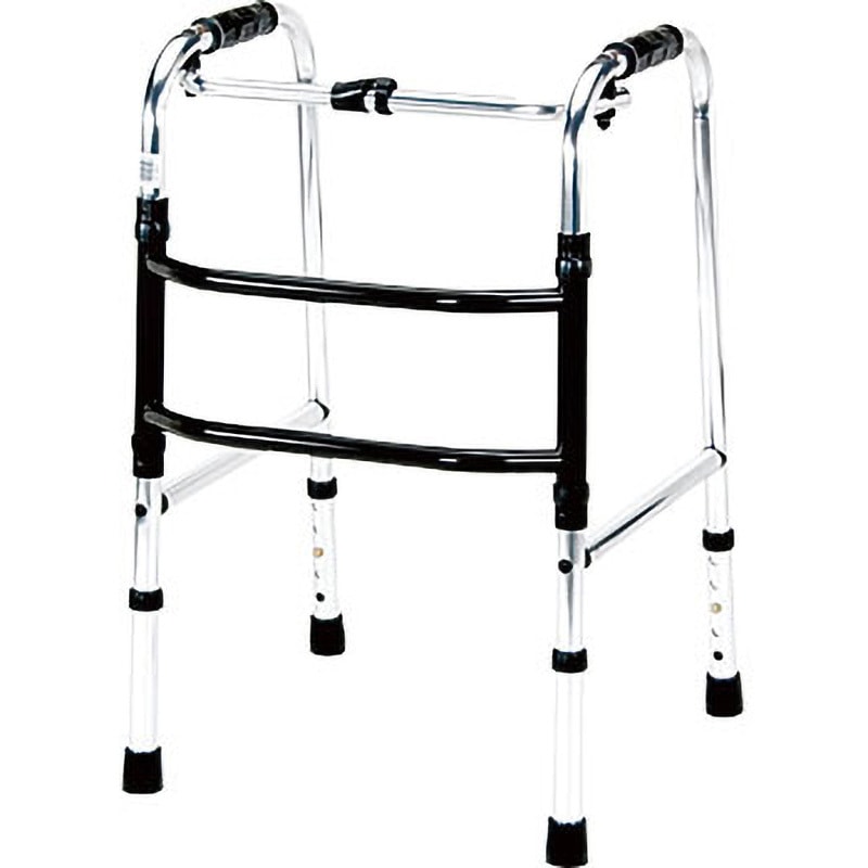 HKM-200 アルミ歩行器 ミニタイプ (交互型) マキテック 幅47cm奥行43.5cm高さ65～75cm  HKM-200