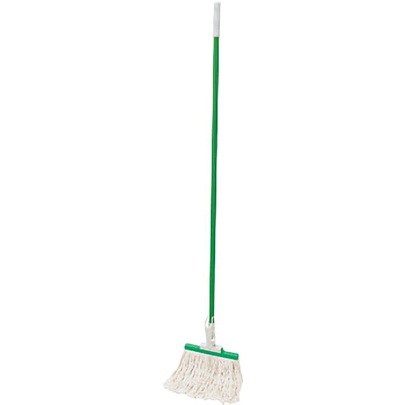 HGMSS-4 モップセット(柄付) 業務用水拭きマイクロファイバー入り混紡