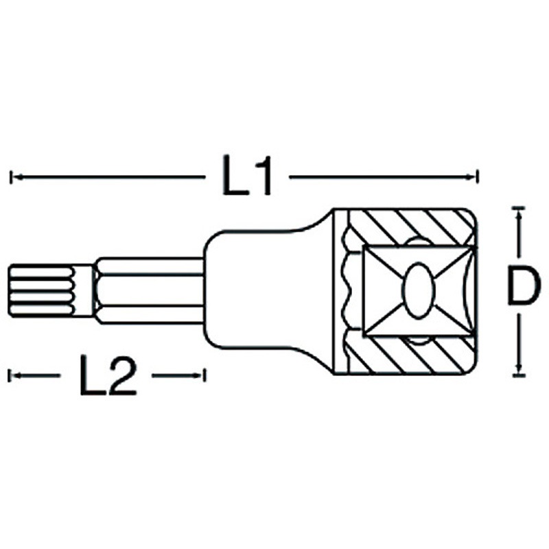 22868 ヘクスローブビットソケット SIGNET(シグネット) 差込角(sq.)3/8