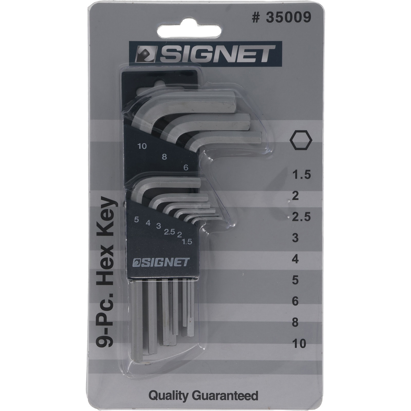 35009 六角レンチセット SIGNET(シグネット) L型 - 【通販モノタロウ】