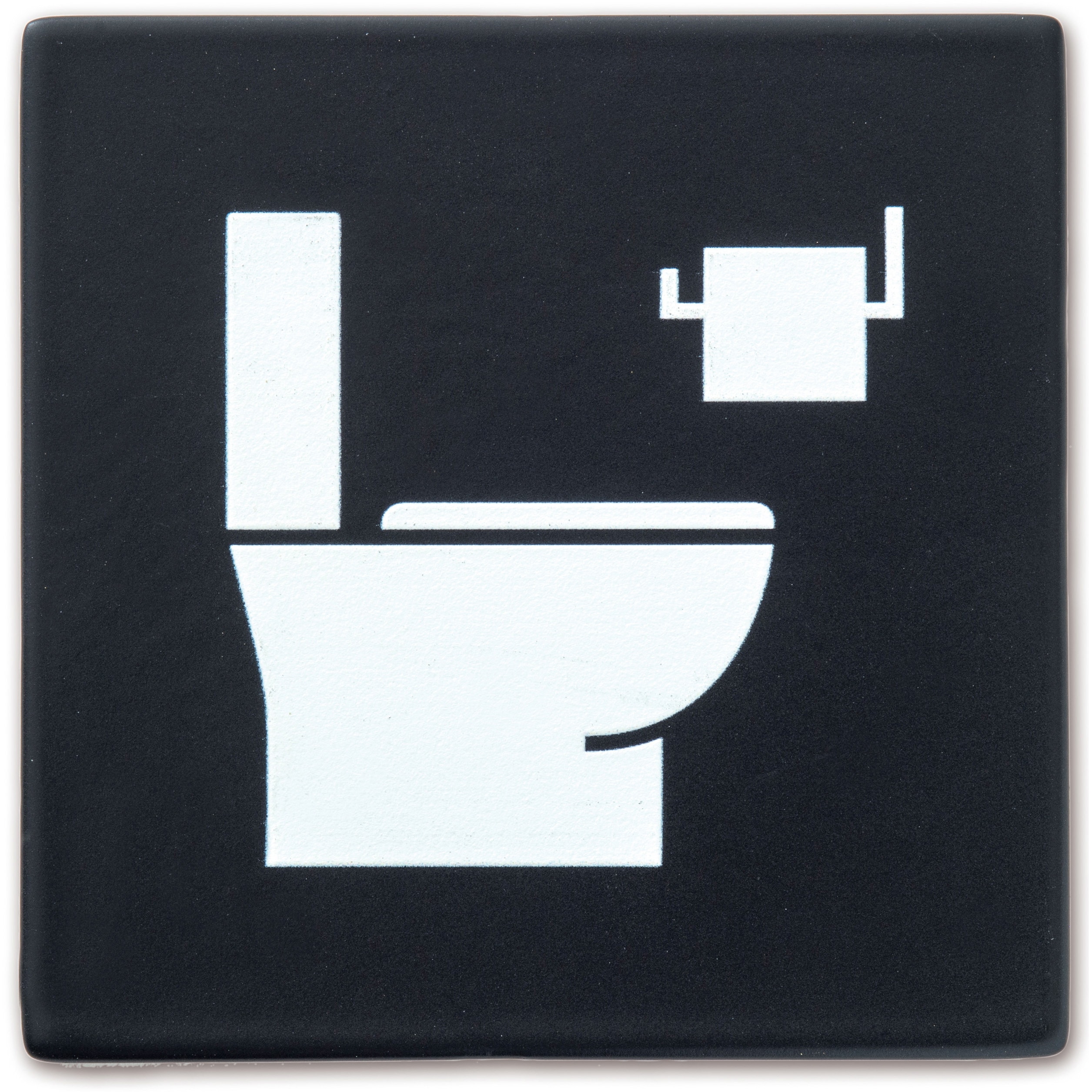 64028 ピクトグラムサイン ポッシュリビング 文字内容TOILET ブラック