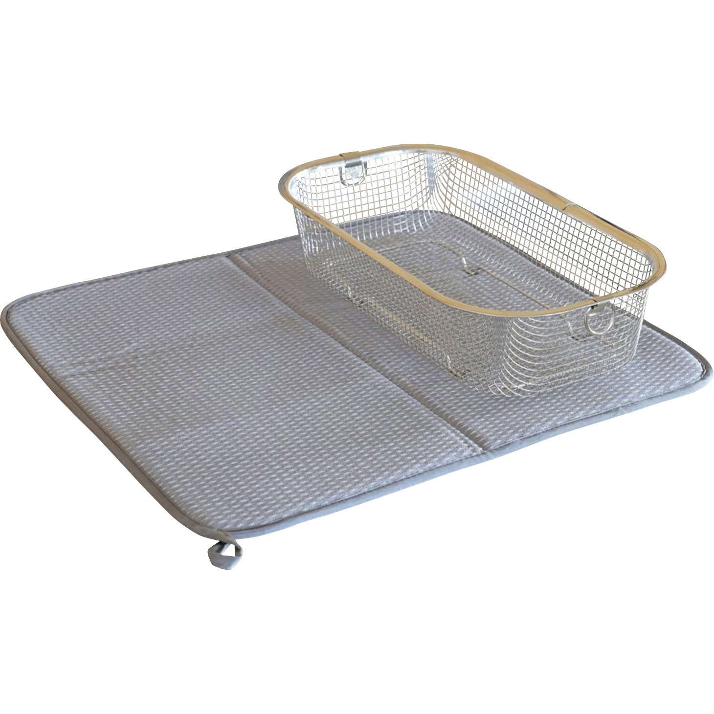 KN-270028S 水切りかご 食洗機対応 水切りマット セット be worth style(ビーワーススタイル) 深型   KN-270028S