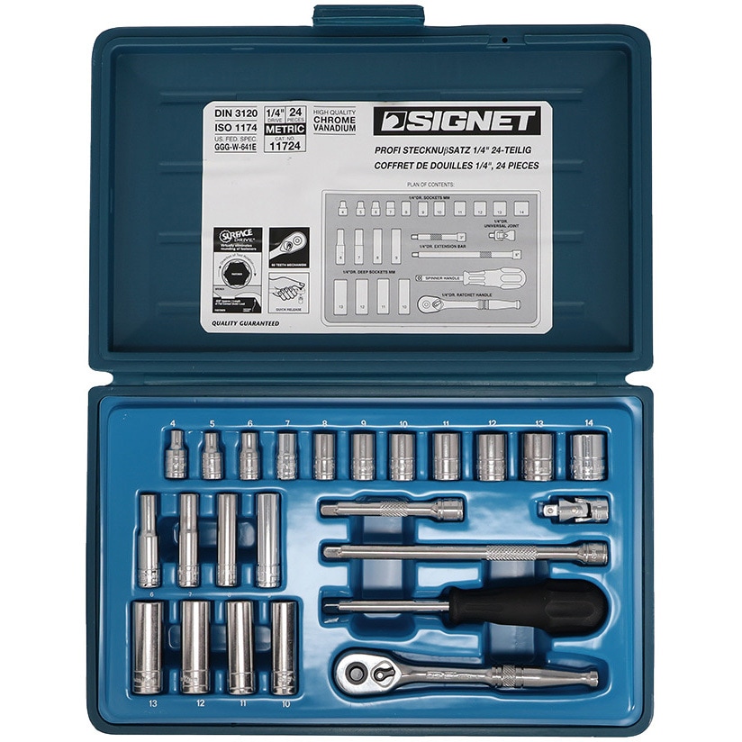 11724 1/4DR MM ソケットレンチセット 1セット(24個) SIGNET(シグネット) 【通販モノタロウ】