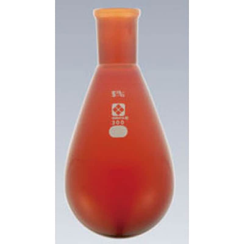 005270-1525 共通摺合なす形フラスコ 茶褐色 SIBATA(柴田科学) 25mL   005270-1525