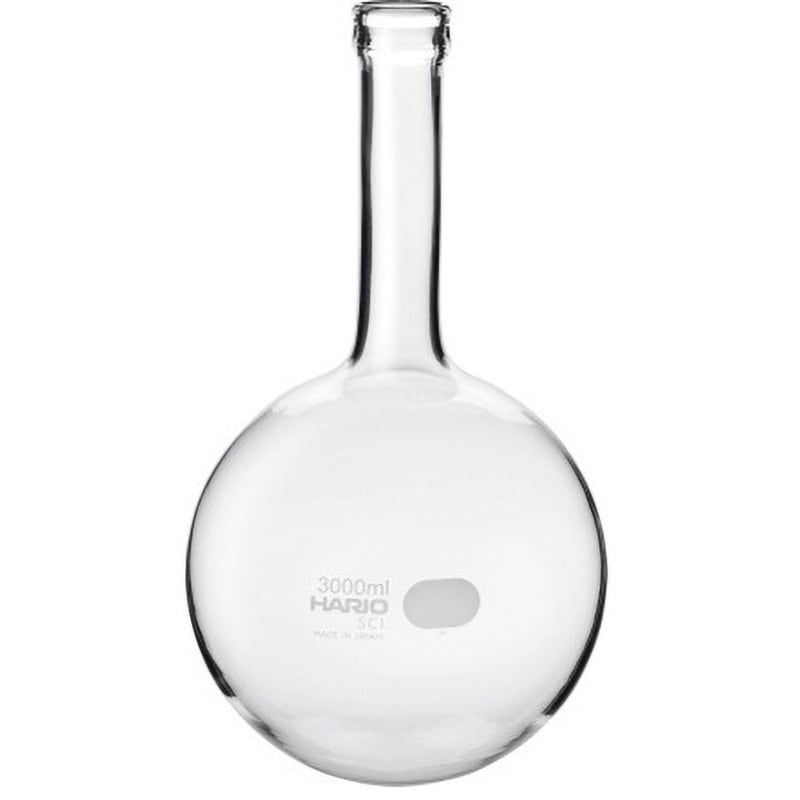 MF-3L SCI 丸底フラスコ HARIO 3000mL 1箱(4個) MF-3L SCI - 【通販