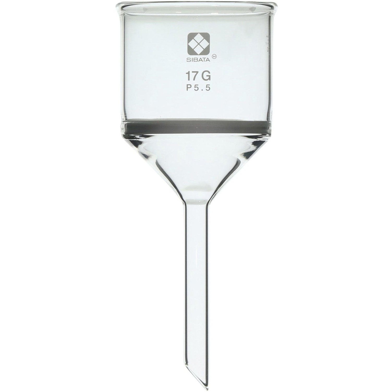 013110-175 ガラスろ過器 17G 円筒ロート形 SIBATA(柴田科学) 容量140mL ろ過板直径65mm  013110-175