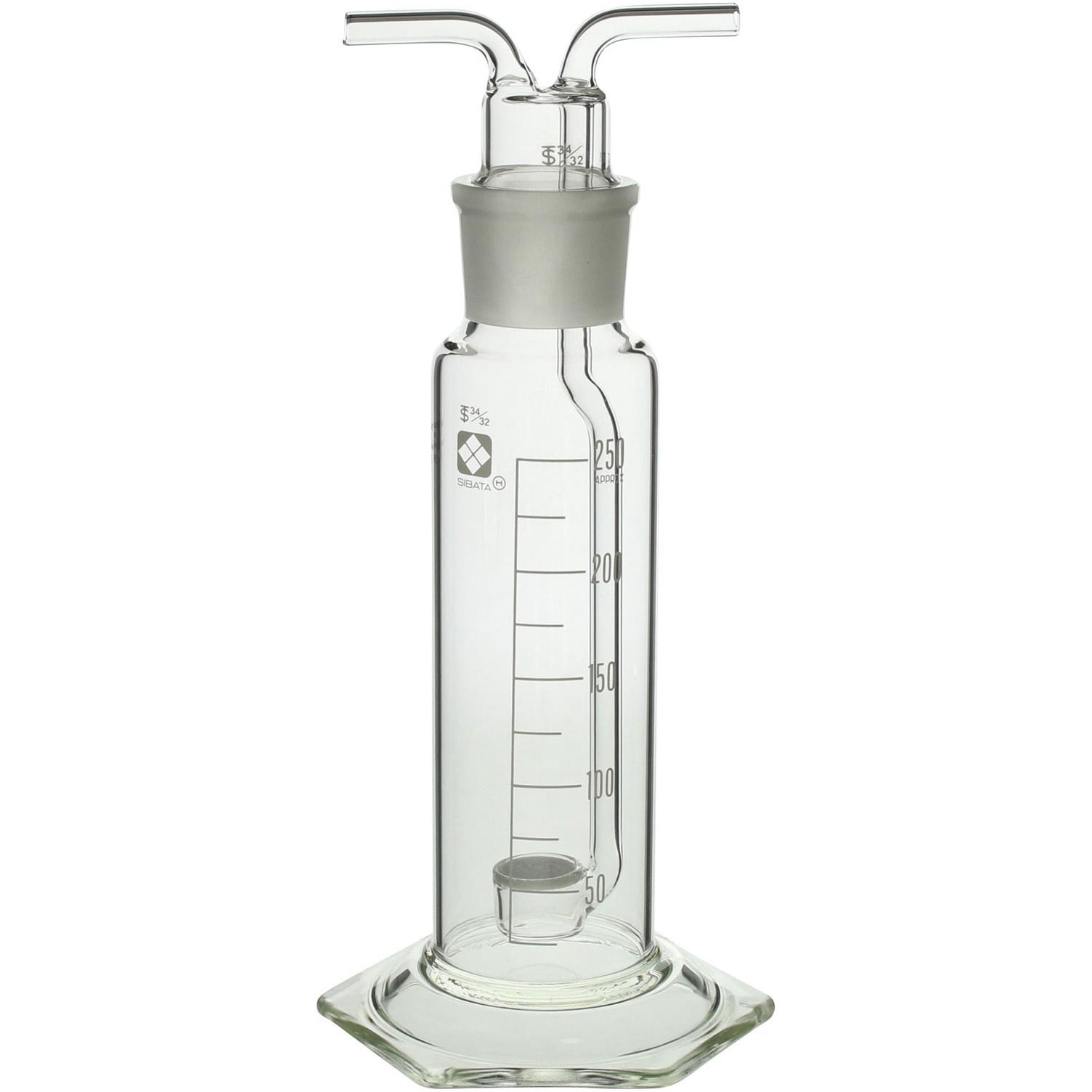 014650-3 共通摺合ガス洗浄びん ろ過板付 SIBATA(柴田科学) 250mL