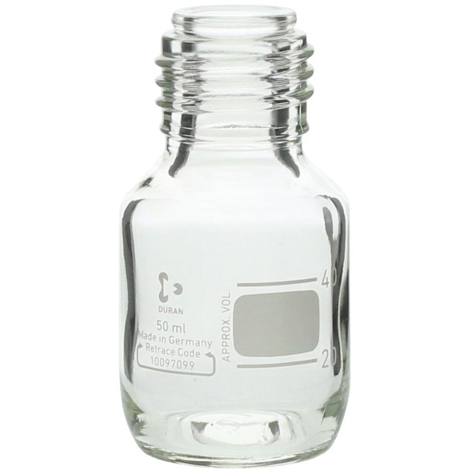 017200-505A ねじ口びん(メジュームびん) びんのみ DURAN 50mL  1箱(10個) 017200-505A