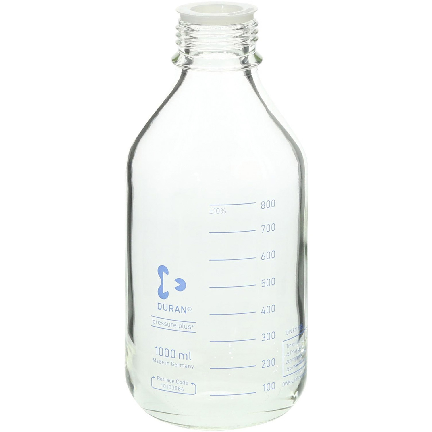017270-10005A HPLCねじ口びん びんのみ DURAN 1000mL ねじ規格GL-45 1