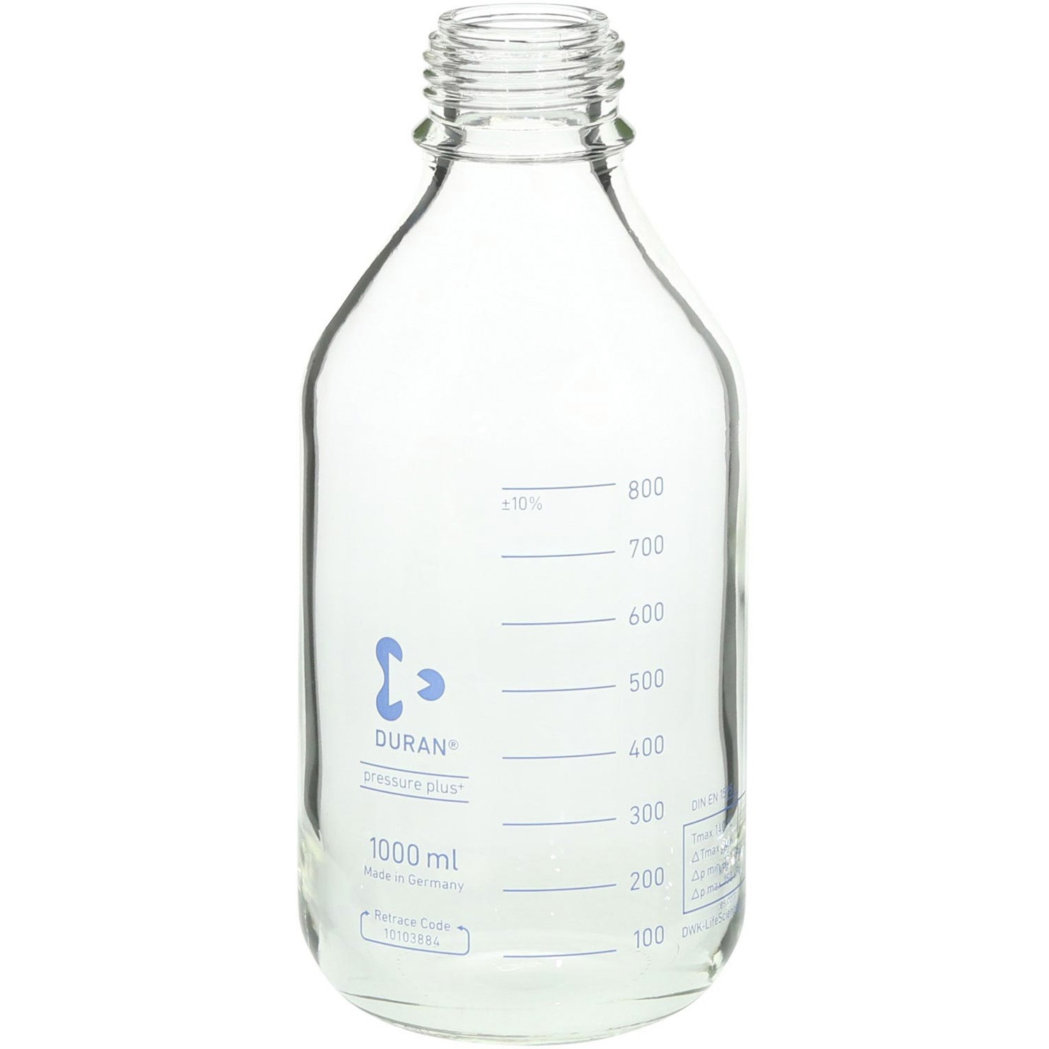 017270-10005A HPLCねじ口びん びんのみ DURAN 1000mL ねじ規格GL-45 1
