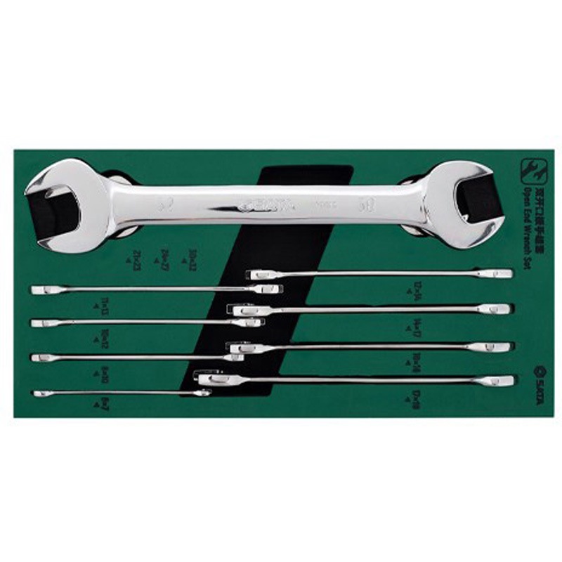 EA687YA-11A 両口スパナ (トレー入り) エスコ 鉄製