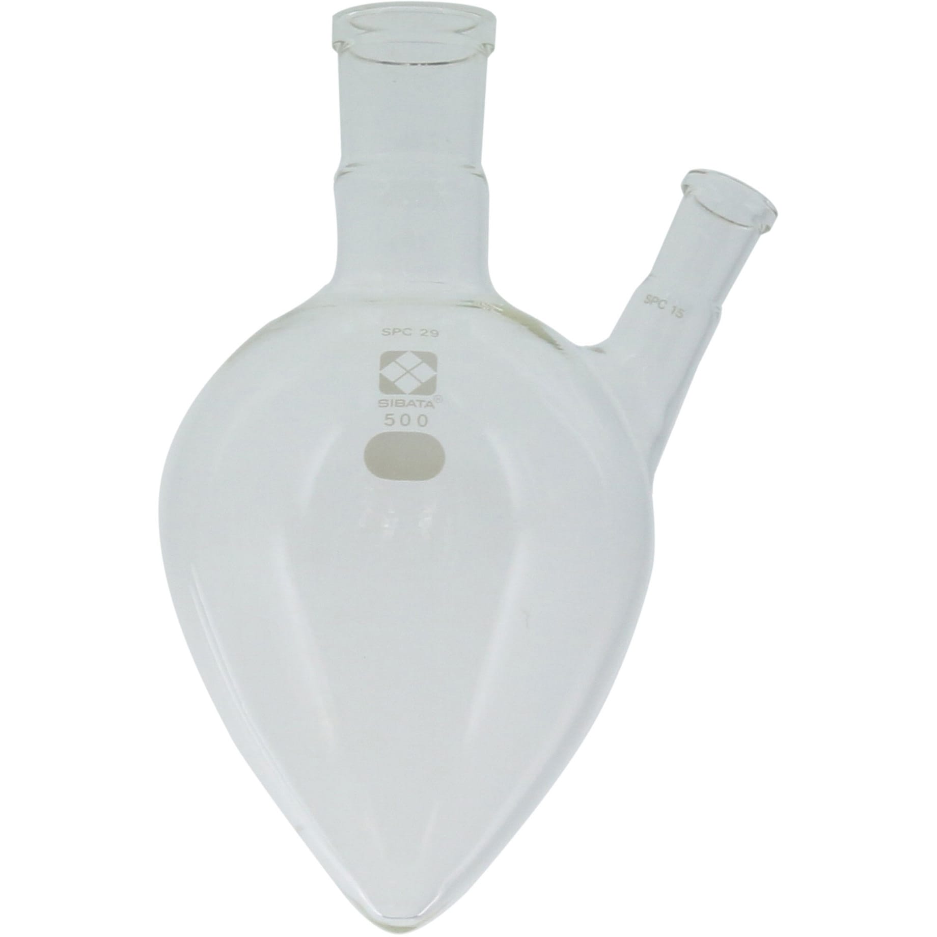 030160-29500 SPC二口梨形フラスコ SIBATA(柴田科学) 500mL 030160-29500