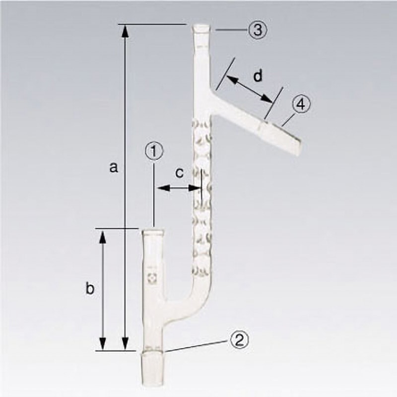 030780-15200 SPC分留管 ヴィグリュウ クライゼン形 1個 SIBATA(柴田科学) 【通販モノタロウ】