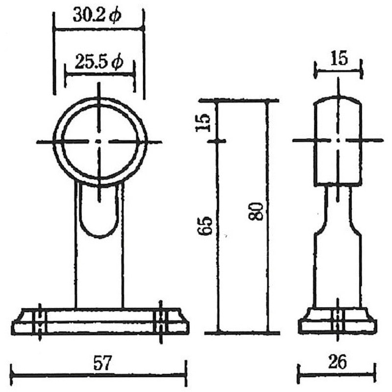 ロータリーブラケット 楽天市場】ダイカスト製 ロータリーブラケット 32Φ用 Lタイプ 通し
