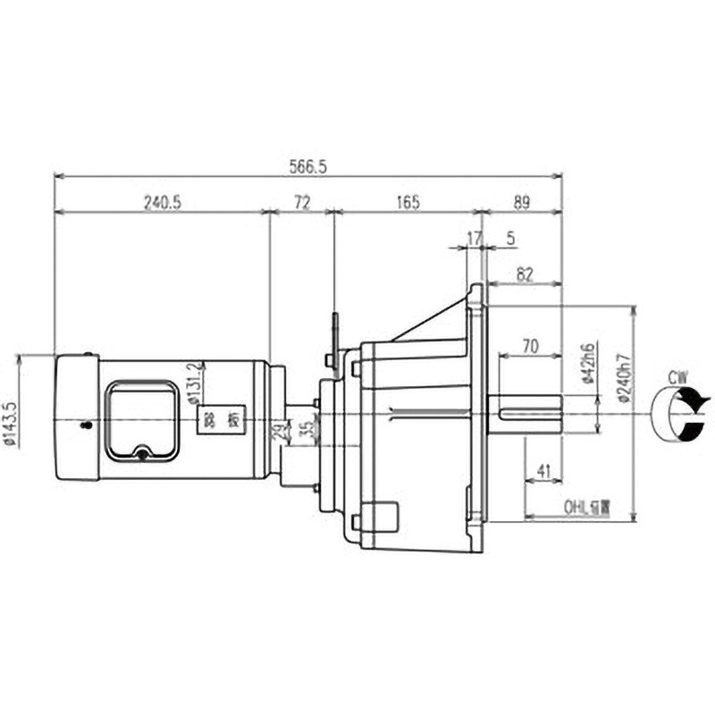 SMF2-02-700 シグマー 平行軸単相200wフランジ取付形減速機 シグマー技研 新シリーズ 出力0.2kW ブレーキ無し   SMF2-02-700