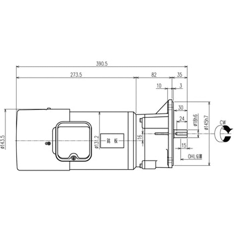 SMFB2-02-25 シグマー 平行軸単相200wフランジ取付形減速機 シグマー技研 新シリーズ 出力0.2kW ブレーキ付   SMFB2-02-25
