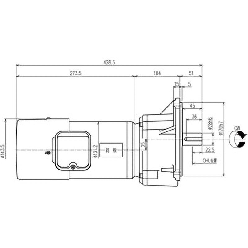 SMFB2-02-100 シグマー 平行軸単相200wフランジ取付形減速機 シグマー技研 新シリーズ 出力0.2kW ブレーキ付   SMFB2-02-100