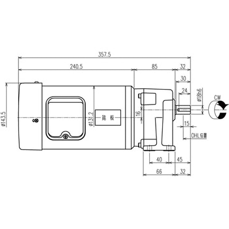 シグマー 平行軸マウントタイプ1.5Kwフランジ取付形減速機 減速比1/40 ( SF2-15-40 ) シグマー技研 シグマー 平行軸マウントタイプ１．５Ｋｗフランジ取付形