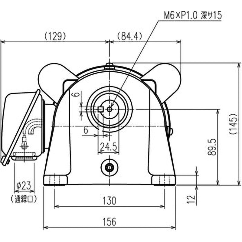 シグマー 平行軸三相0.74Kw脚取付形減速機 減速比1/80 ( TML2-07-80 ) シグマー技研 シグマー 平行軸三相0.74Kwブレーキ付脚取付形減速機