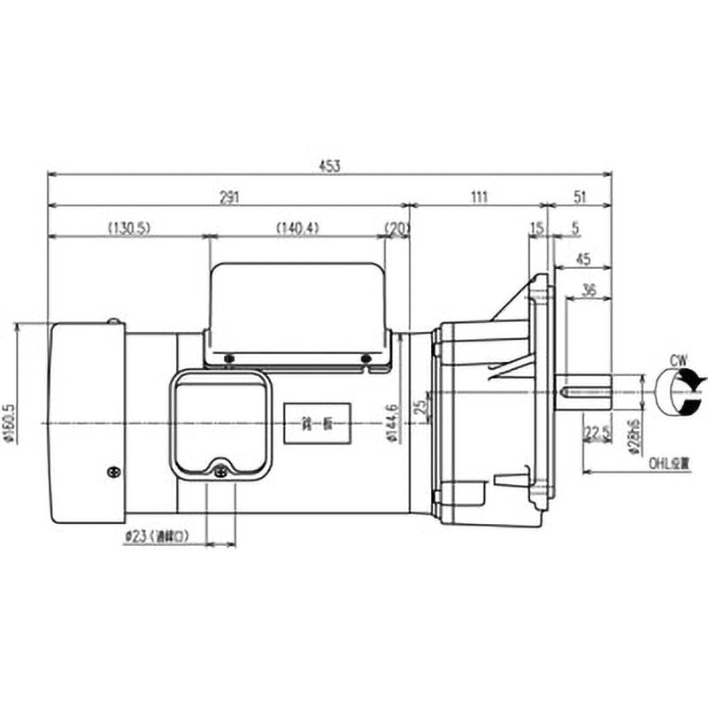 SMFB2-08-5 シグマー 平行軸単相750wフランジ取付形減速機 シグマー技研 新シリーズ ブレーキ付   SMFB2-08-5