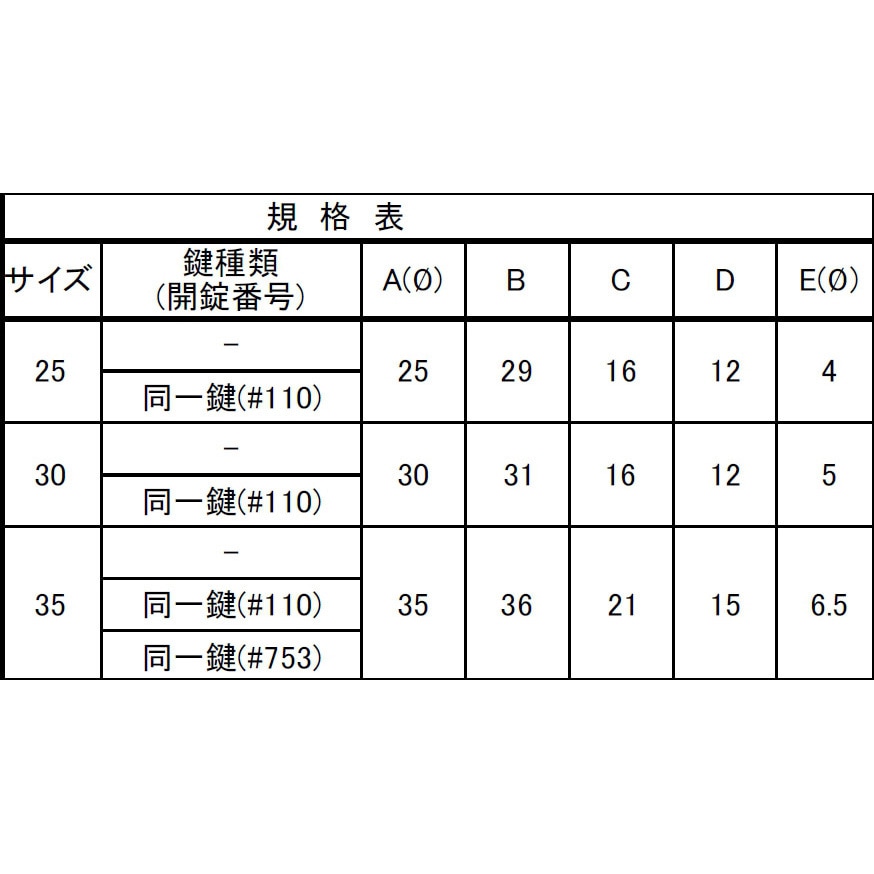 備前一文字 文字合わせ FIRST(ファースト) 開錠番号/同一キー錠No.110 1