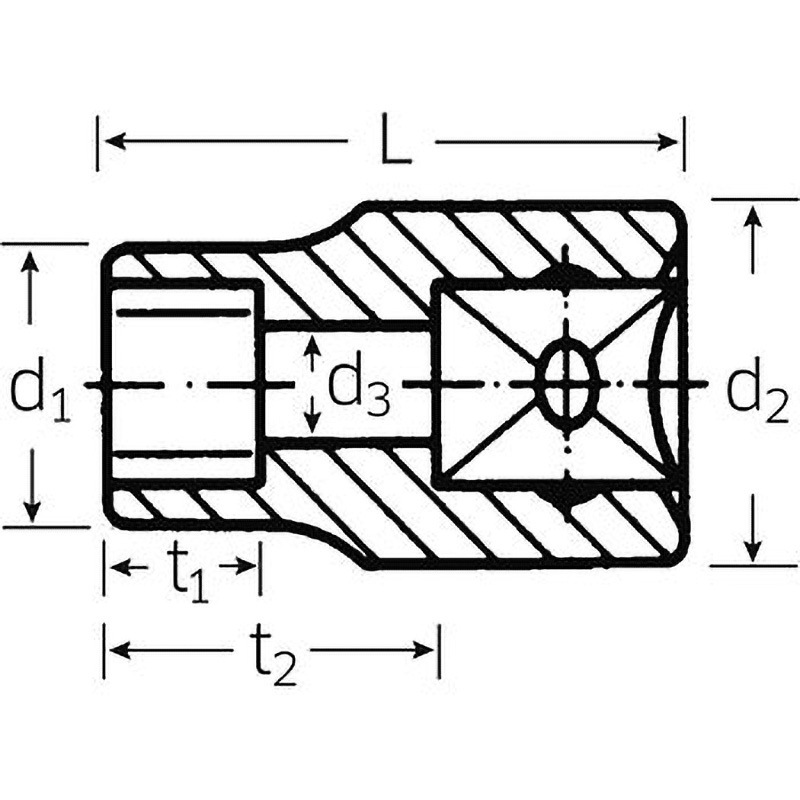 45TX-E5 3/8″SQヘクスローブソケット(E型) STAHLWILLE(スタビレー
