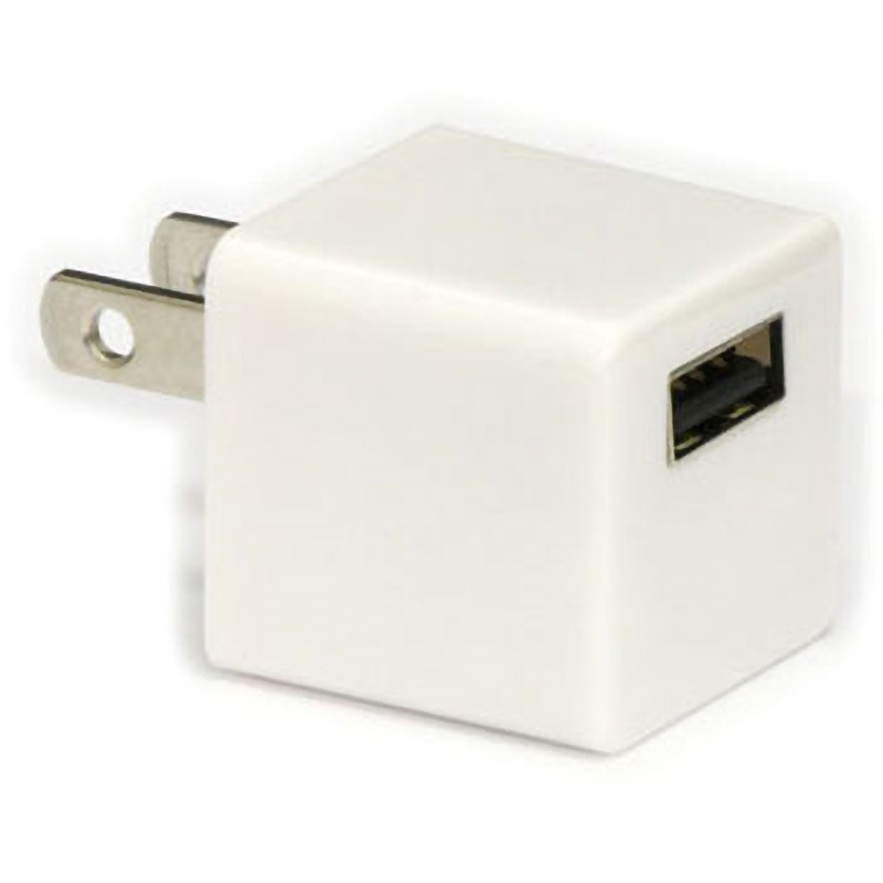 QX-023WH microUSBコネクタ対応サイコロ型ACチャージャー クオリティ