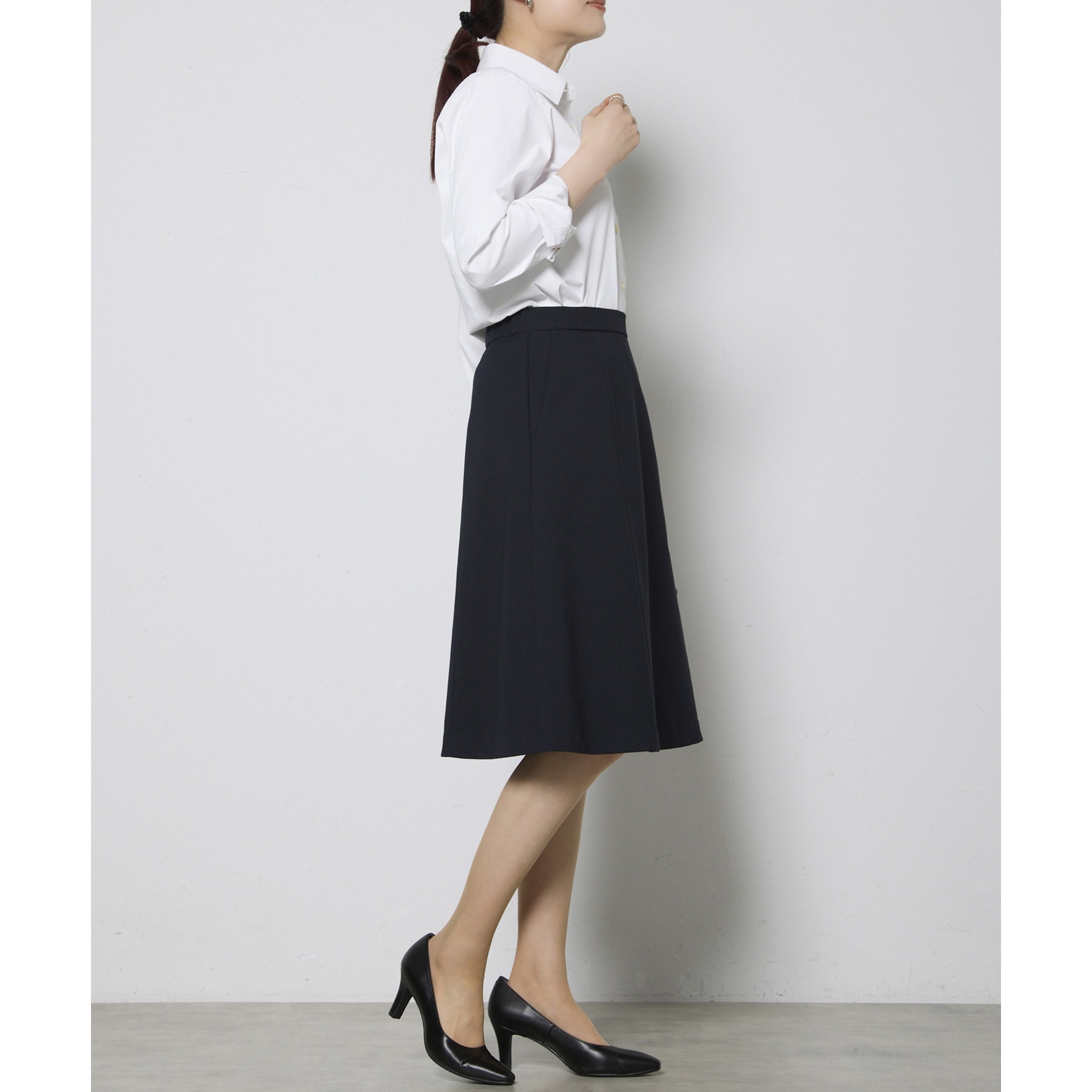 スカート 制服 ユニフォーム スーツ FACEMIX フェイスミックス ストレッチスカート FS2012L 飲食店 レディース ホテル レストラン ブライダル おしゃれ かっこいい スカート 制服 ユニフォーム スーツ FACEMIX フェイスミックス