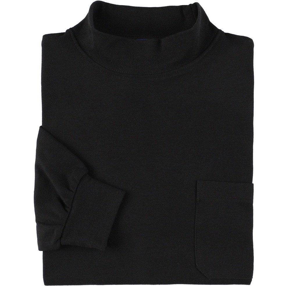 Lija ブラック ハイネック Luxury Long Sleeve Tops for Women — Designed for Tennis