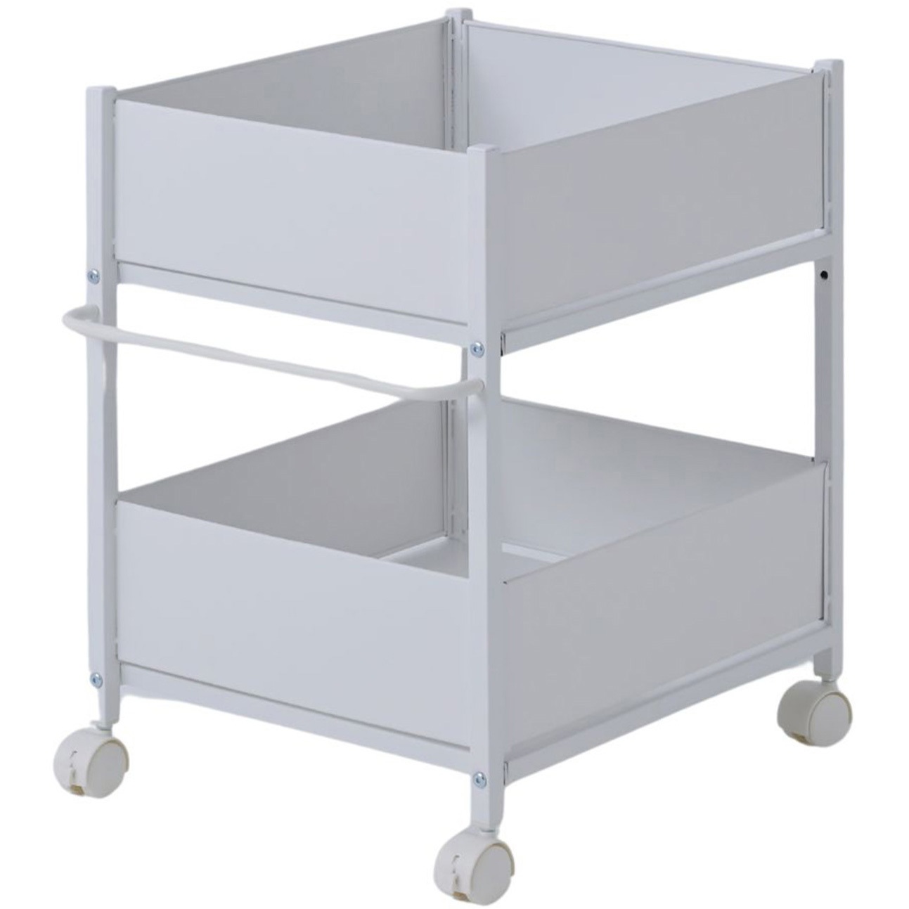 NOPR-5744(NMW)×2 頑丈 収納ラック キャスター付き YAMAZEN(山善) 幅44cm高さ64.5cm 1セット(2個)