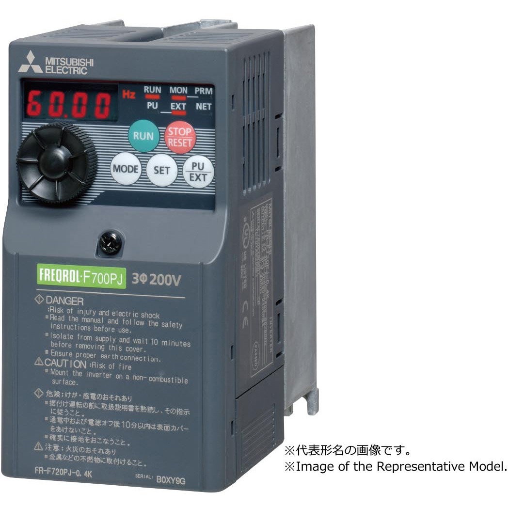 三菱電機インバーターFR-F720P-15K FR-F720PJ-15K 汎用インバータ 三菱電機 電圧200クラスV 保護構造:閉鎖