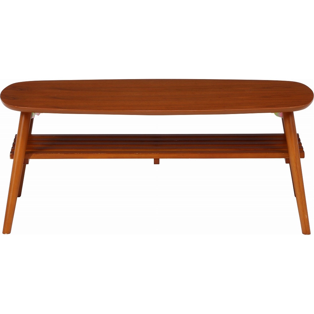 ✨極美品✨ 不二貿易 折れ脚センターテーブル ノルン 棚あり 折り畳み