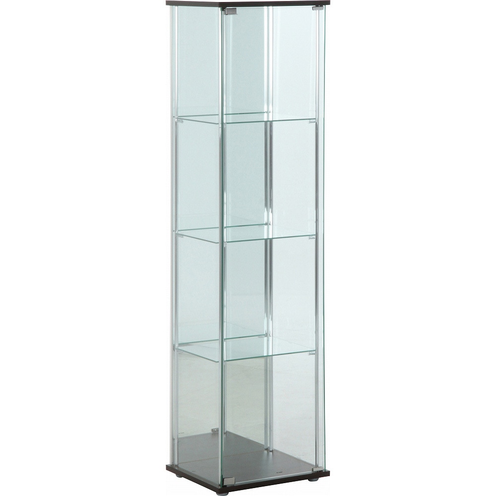 ガラスコレクションケース 4段 96046 ガラスコレクションケース 4段(背面ミラー付き) 不二貿易