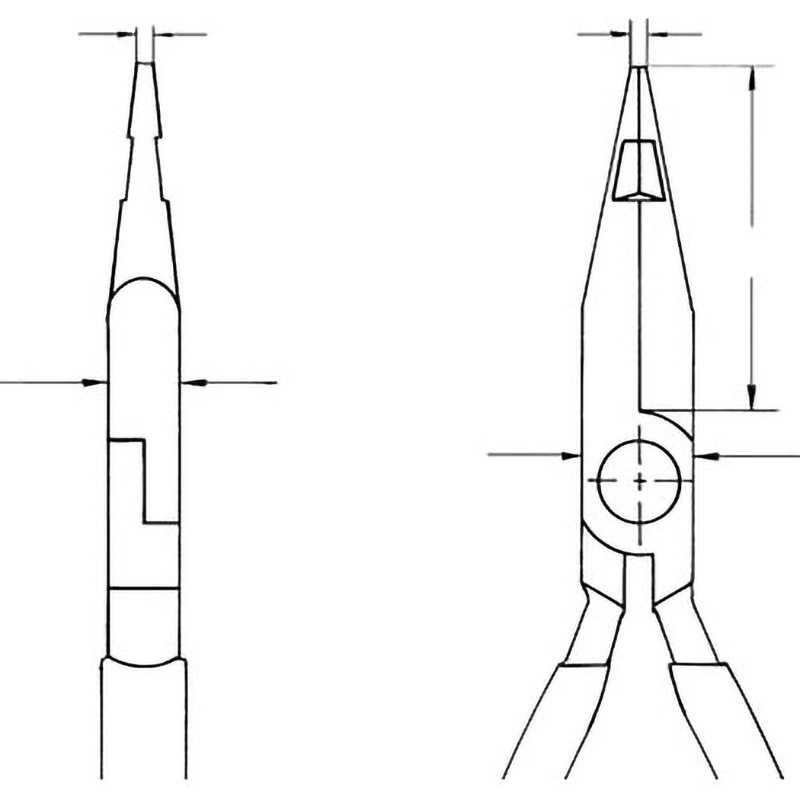 2701-160 イグニッションプライヤー KNIPEX(クニペックス) ロングノーズ