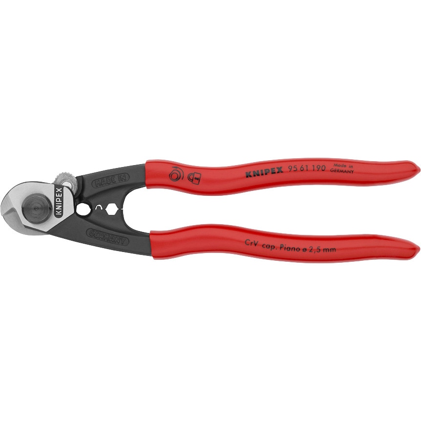 9561-190SB ワイヤーロープカッター KNIPEX(クニペックス) 全長190mm