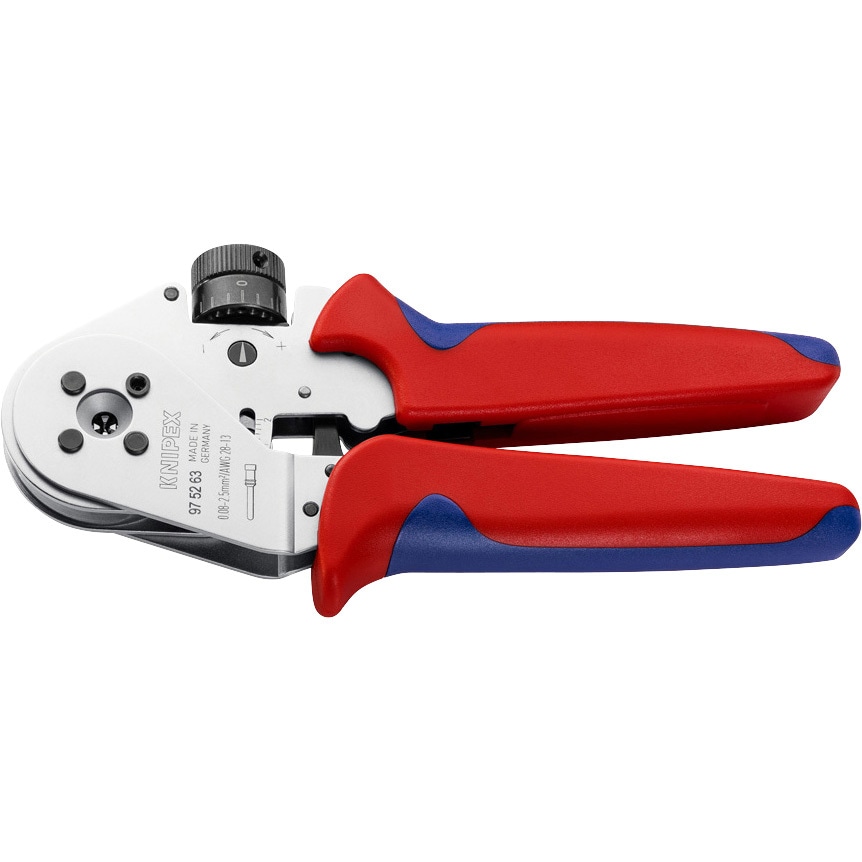9752-63 圧着ペンチ KNIPEX(クニペックス) 圧着範囲0.08-2.5mm<sup>2</sup>  9752-63
