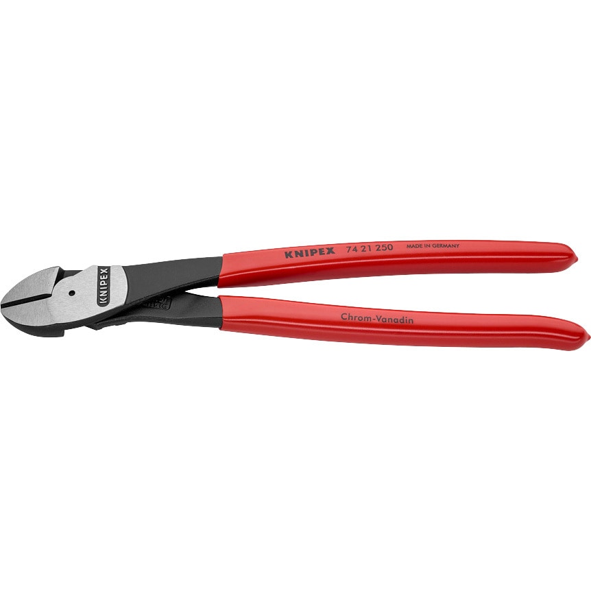 初売りセール 7421-250 KNIPEX 1丁 強力型斜ニッパー(ベントタイプ) カッター