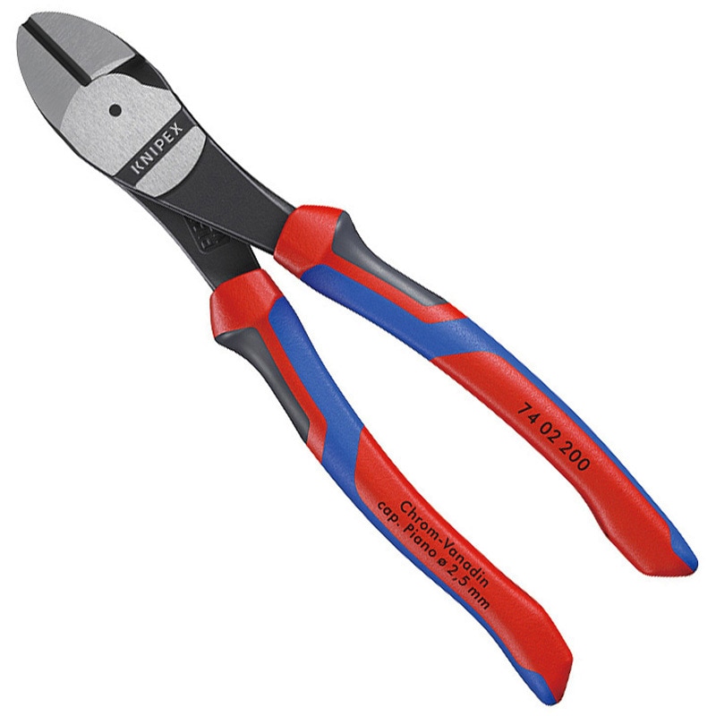 7402-200SB 強力型斜ニッパー(硬線用) 1本 KNIPEX(クニペックス