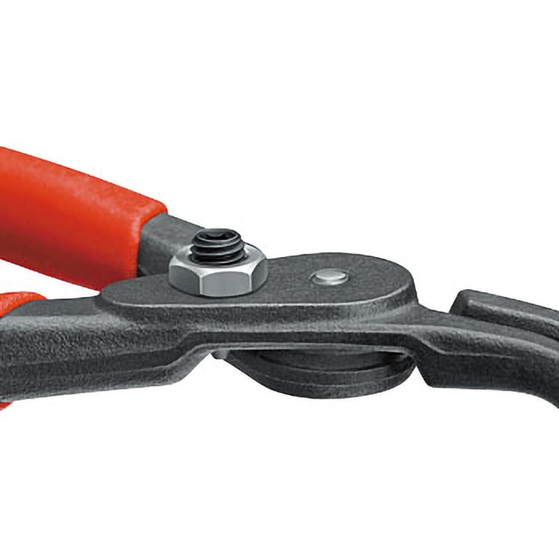 ショー　断裁済み：メカニカルリンク 4941-A01 軸用スナップリングプライヤー(曲爪) KNIPEX