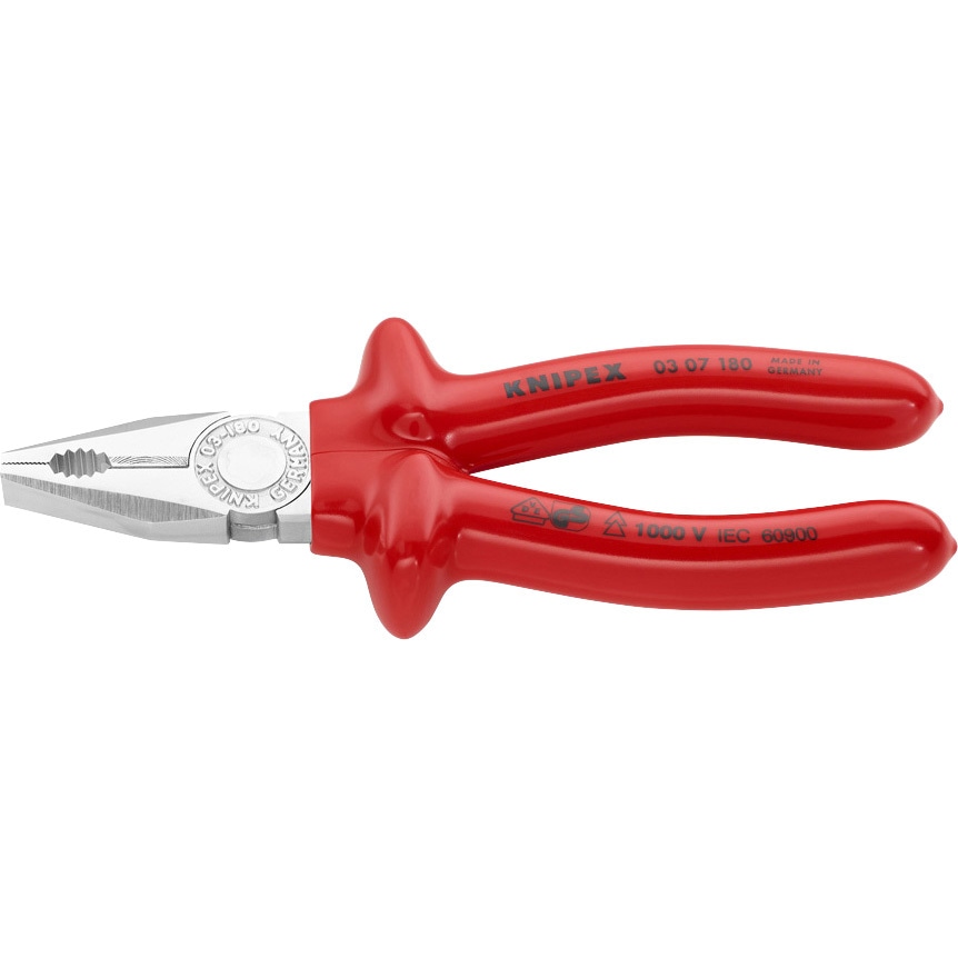 0307-180 絶縁ペンチ 1000V KNIPEX(クニペックス) 長さ180mm - 【通販