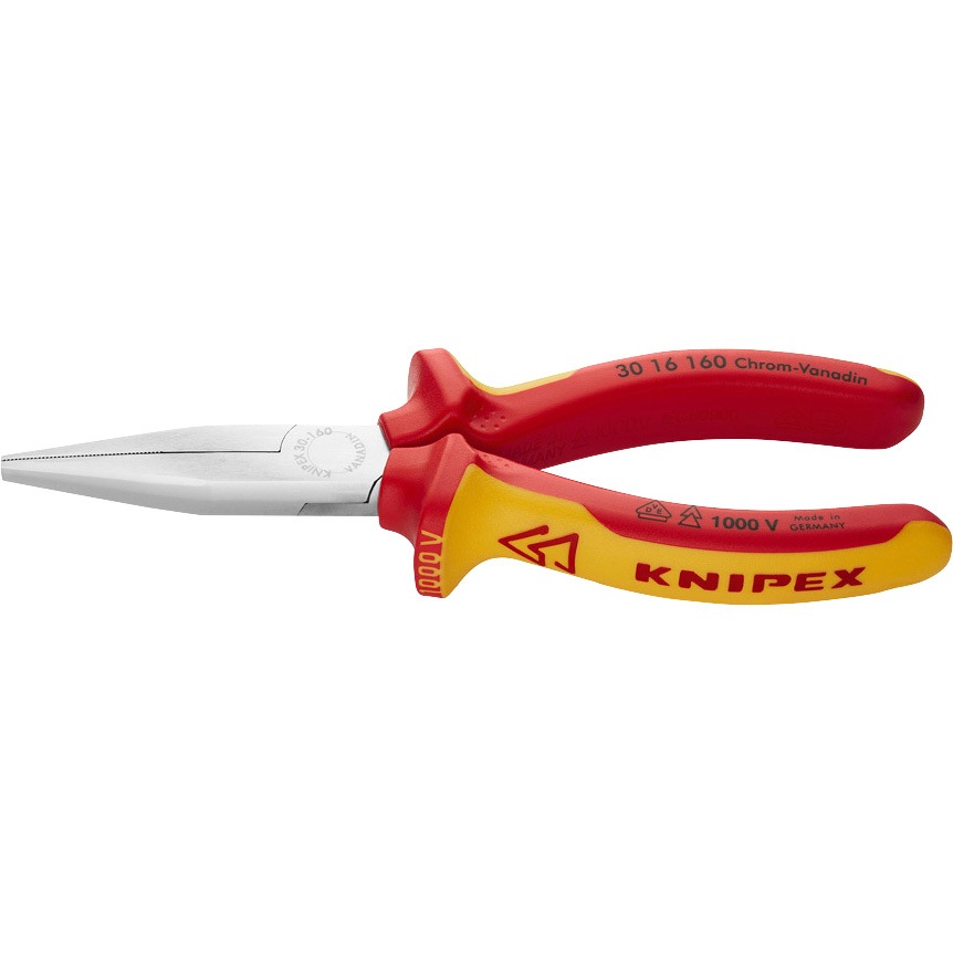 3016-160SB 絶縁ロングノーズプライヤー 1000V KNIPEX(クニペックス) 長さ160mm