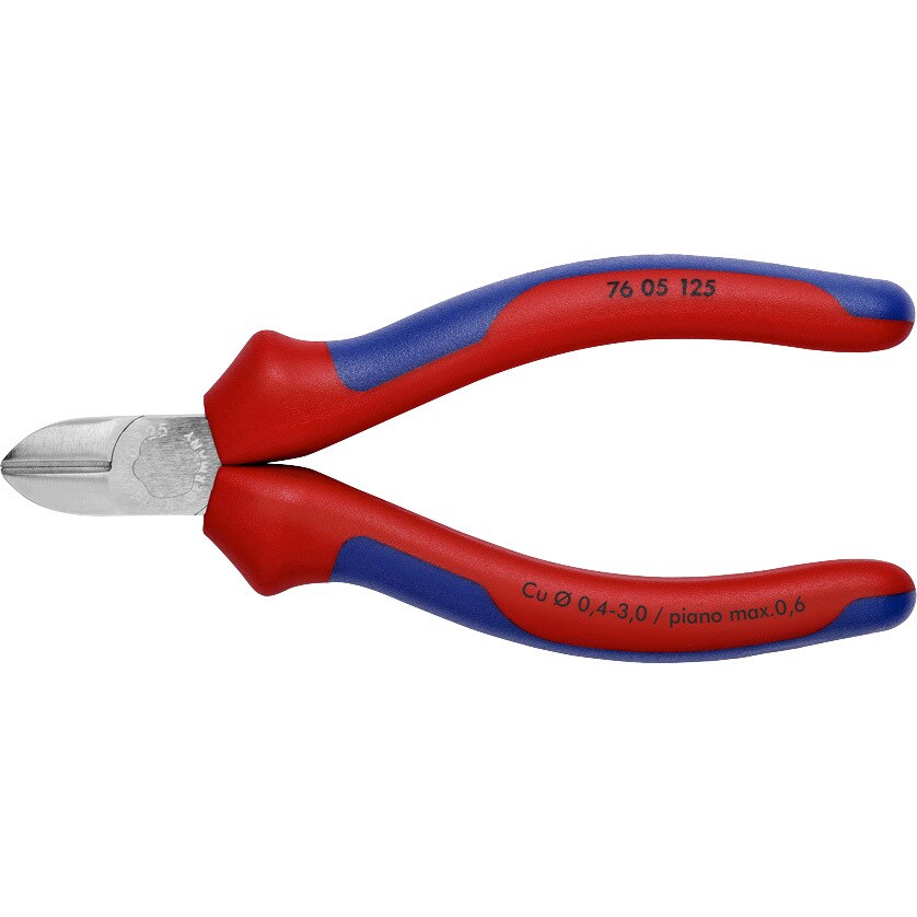 7605-125 エレクトロニクスニッパー 1丁 KNIPEX(クニペックス