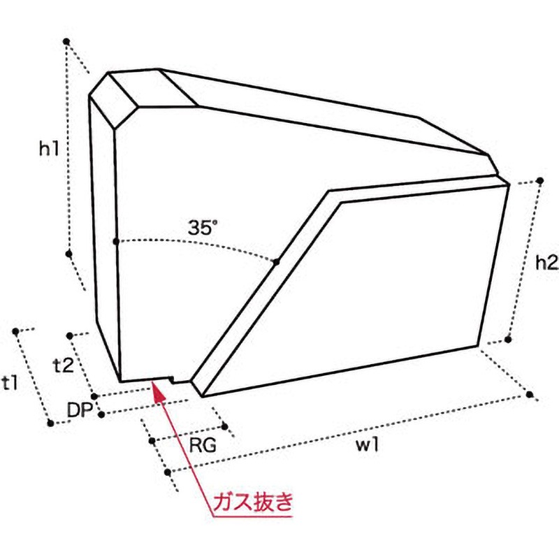 FHT-30 セラミックタブ異幅技量試験用 スノウチ 1箱(200個) FHT-30
