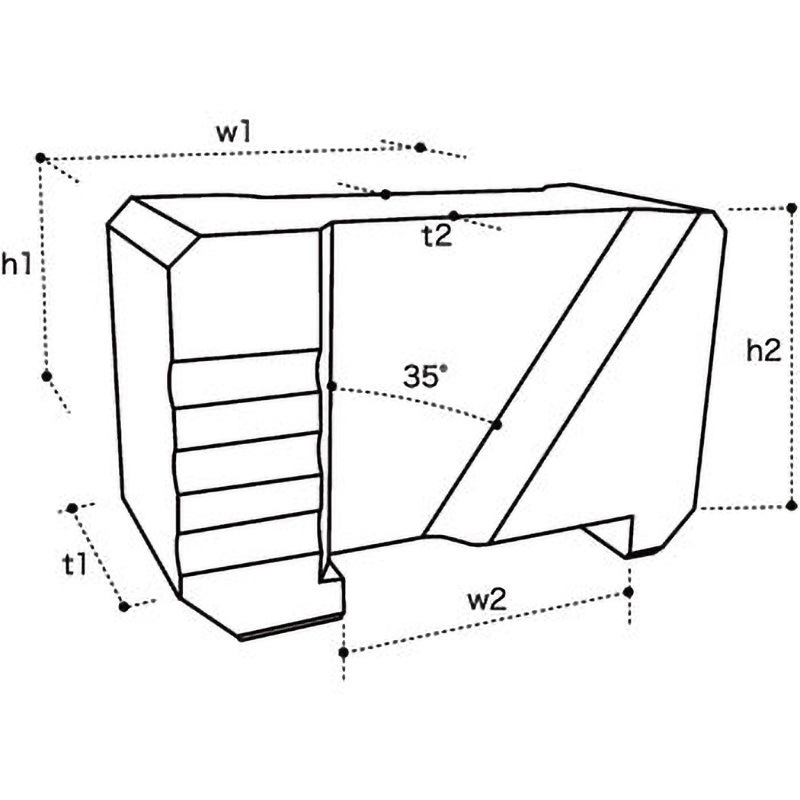 VS-HD セラミックタブ同幅ロボット用 1箱(100個) スノウチ 【通販モノタロウ】
