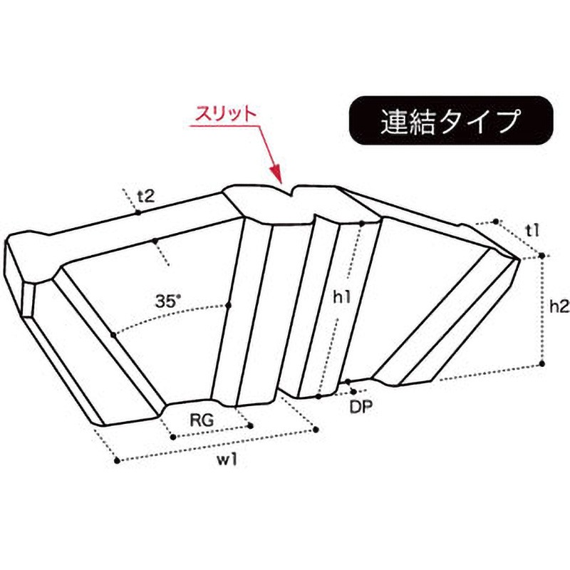 V-W セラミックタブ同幅用 1箱(250個) スノウチ 【通販モノタロウ】